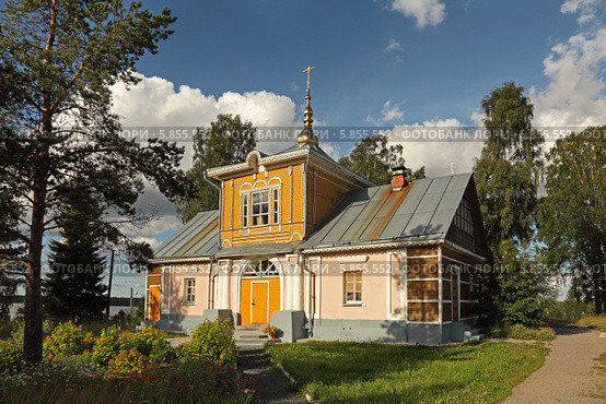 Церковь Иоанна Рыльского и Иоанна Кронштадтского (Важозерский монастырь, Карелия) (2012 год). Стоковое фото, фотограф Самохвалов Артем / Фотобанк Лори