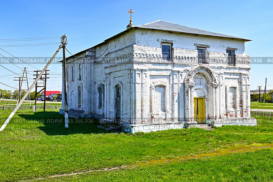 Церковь Косьмы и Дамиана. Село Калмакское. Тюменская область. Россия (2024 год). Стоковое фото, фотограф Александр Тараканов / Фотобанк Лори