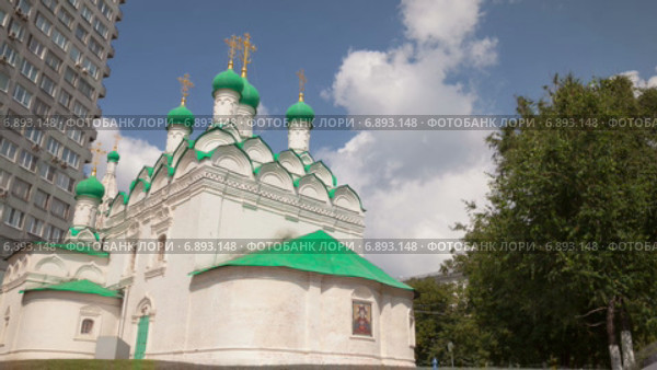 Церковь на Новом Арбате, таймлапс (2015 год). Стоковое видео, видеограф Кирилл Трифонов / Фотобанк Лори