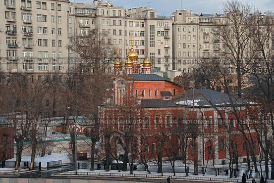 Церковь Николы на Берсеневке. 1657 г. Москва (2009 год). Стоковое фото, фотограф lana1501 / Фотобанк Лори