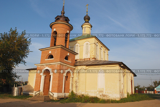 Церковь Рождества Пресвятой Богородицы в поселке Колюбакино.Рузский район.Московская область. (2009 год). Стоковое фото, фотограф Глазков Владимир / Фотобанк Лори