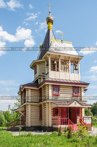 Церковь Сергия Радонежского в Чернецове (Долгопрудный) (2015 год). Стоковое фото, фотограф Алёшина Оксана / Фотобанк Лори