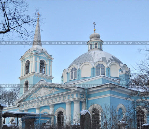 Церковь Смоленской иконы Божией Матери. Санкт-Петербург (2014 год). Стоковое фото, фотограф Татьяна Чепикова / Фотобанк Лори