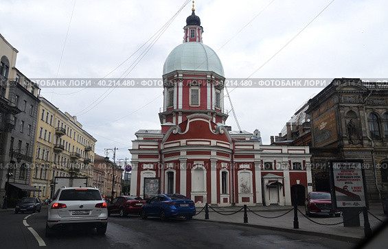 Церковь Святого Пантелеймона в Санк-Петербурге (2022 год). Стоковое фото, фотограф Вербицкая Светлана / Фотобанк Лори