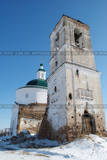Церковь Троицы Живоначальной в Частоостровском (2011 год). Стоковое фото, фотограф Юрий Андреев / Фотобанк Лори