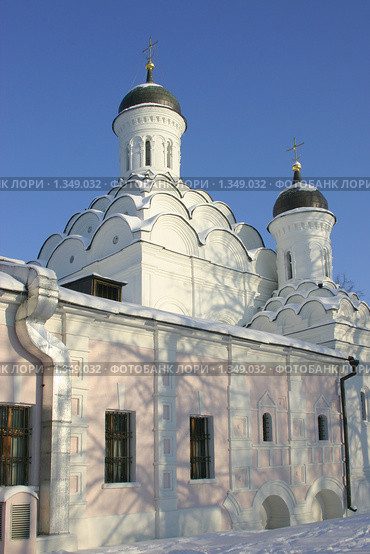 Церковь Троицы Живоначальной в Хорошево, Москва (2010 год). Стоковое фото, фотограф Наталия Шевченко / Фотобанк Лори