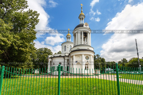 Церковь Влахернской иконы Божией Матери в Кузьминках, Москва, Россия (2019 год). Стоковое фото, фотограф FotograFF / Фотобанк Лори