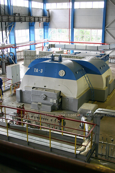 Турбоагрегат ТЭЦ-7 (Санкт-Петербург) (2009 год). Редакционное фото, фотограф Александр Секретарев / Фотобанк Лори