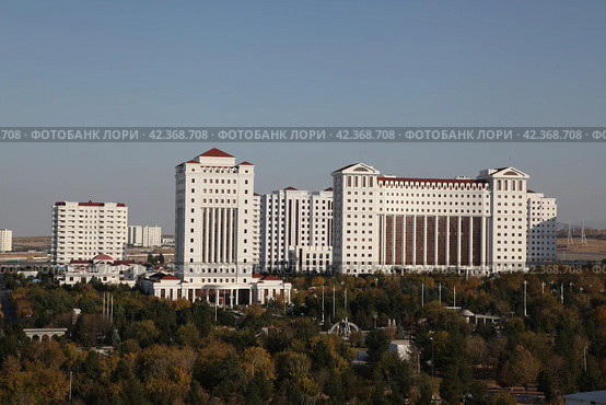 Туркменистан. Ашхабад. Вид на город (2019 год). Стоковое фото, фотограф Ерохин Дмитрий Викторович / Фотобанк Лори