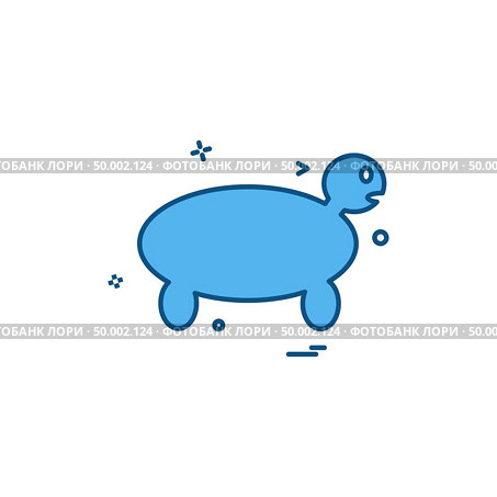 Turtle icon design vector . Стоковая иллюстрация, агентство Ingram Publishing / Фотобанк Лори