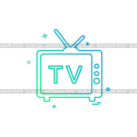 t.v videos movies news  icon vector design. Стоковая иллюстрация, агентство Ingram Publishing / Фотобанк Лори