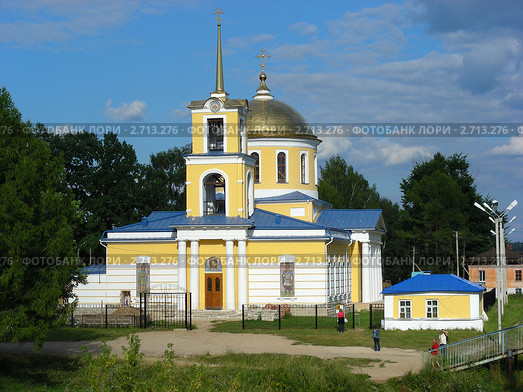 Тверская область. Церковь Успения Пресвятой Богородицы в Зубцове (2011 год). Стоковое фото, фотограф lana1501 / Фотобанк Лори