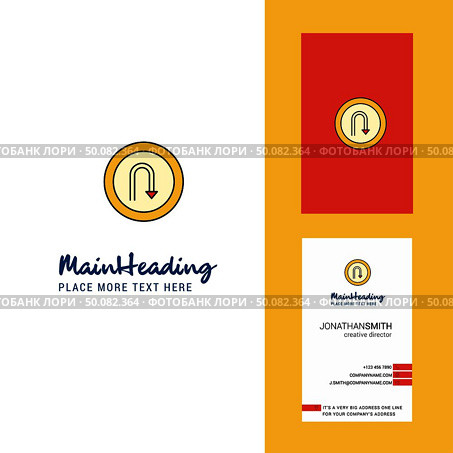 U turn road sign  Creative Logo and business card. vertical Design Vector. Стоковая иллюстрация, агентство Ingram Publishing / Фотобанк Лори