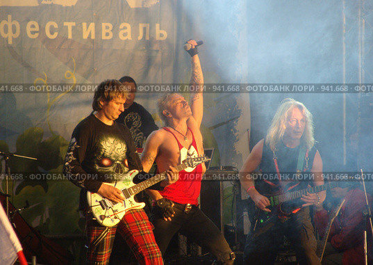 Юбилейный фестиваль "Воздух 2009" в Петрозаводске. Группа "Алиса" Редакционное фото, фотограф Сергей Цепек / Фотобанк Лори