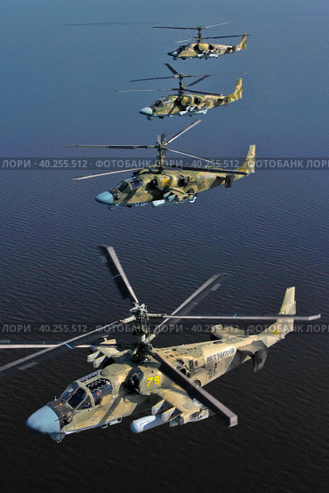 Ударный вертолёт Ка-52 "Аллигатор" ВКС России (2021 год). Редакционное фото, фотограф Александр Тарасенков / Фотобанк Лори