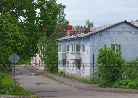 Улица Антикайнена, город Сортавала, Республика Карелия (2019 год). Стоковое фото, фотограф Алексей Иванов / Фотобанк Лори