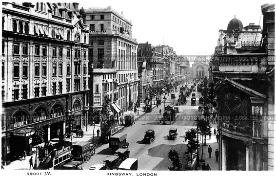 Улица Кингсуэй (Kingsway) в Лондоне. Англия. Стоковое фото, фотограф Юрий Кобзев / Фотобанк Лори