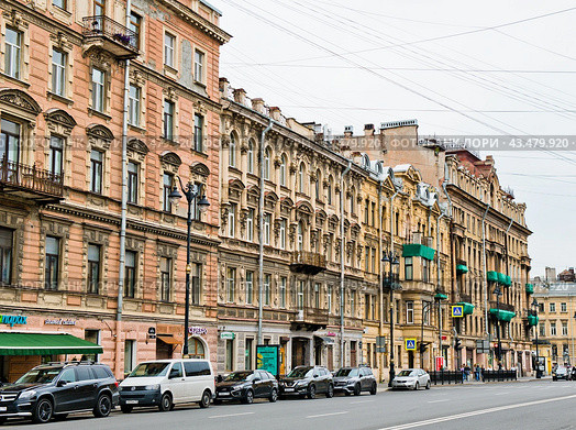 Улица Марата. Санкт-Петербург. Россия (2024 год). Редакционное фото, фотограф E. O. / Фотобанк Лори