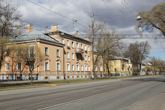 Улица Савушкина. Санкт-Петербург (2017 год). Редакционное фото, фотограф Анна Зеленская / Фотобанк Лори