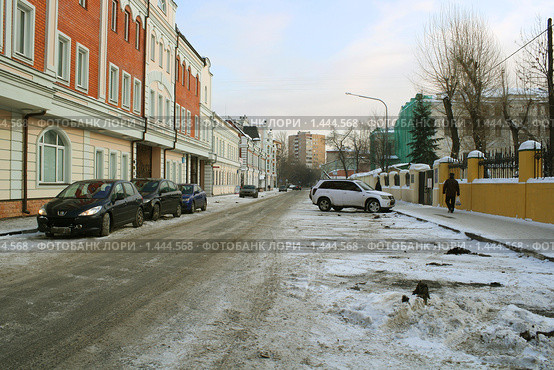 Улица Щипок, перспектива. Москва (2010 год). Редакционное фото, фотограф Владимир Магит / Фотобанк Лори