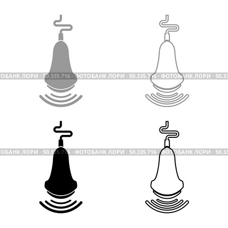 Ultrasound tool with wave medical diagnostic device equipment echograpy set icon grey black color vector illustration image simple flat style solid fill outline contour line thin. Ultrasound tool with wave medical diagnostic device equipment echograpy set icon grey black color vector illustration image flat style solid fill outline contour line thin. Стоковая иллюстрация, агентство Ingram Publishing / Фотобанк Лори
