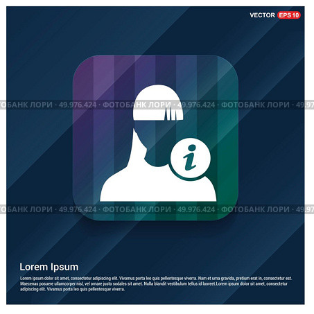 User Info Icon . Стоковая иллюстрация, агентство Ingram Publishing / Фотобанк Лори