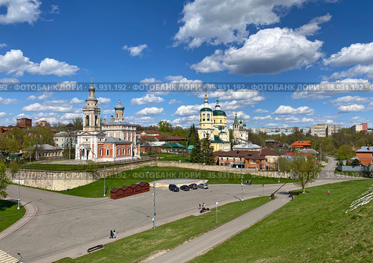 Успенская и Ильинская церкви, Серпухов (2021 год). Стоковое фото, фотограф Мария Кылосова / Фотобанк Лори
