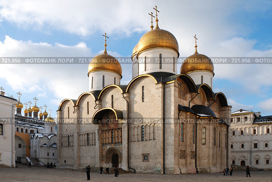 Успенский собор, Московский Кремль (2009 год). Стоковое фото, фотограф Криволап Ольга / Фотобанк Лори