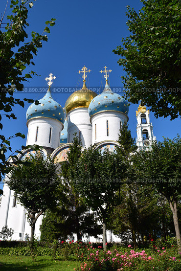 Успенский собор в Свято-Троицкой Сергиевой лавре. Сергиев посад, московская область, 2018 год. Стоковое фото, фотограф Photolart / Фотобанк Лори