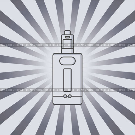vaporizer electric cigarette vapor mod - vape life. vaporizer electric cigarette vapor mod - vape life vector. Стоковая иллюстрация, агентство Ingram Publishing / Фотобанк Лори