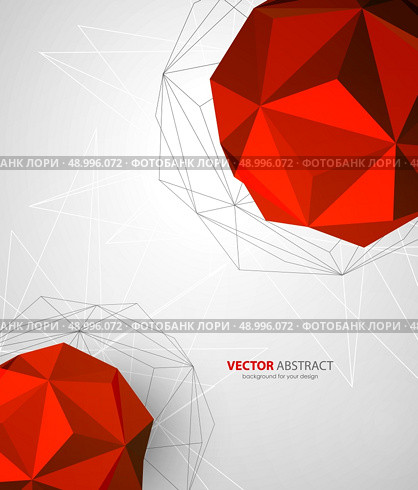 Vector geometric background with triangles. Vector abstract geometric background with triangles design elements. Стоковая иллюстрация, агентство Ingram Publishing / Фотобанк Лори