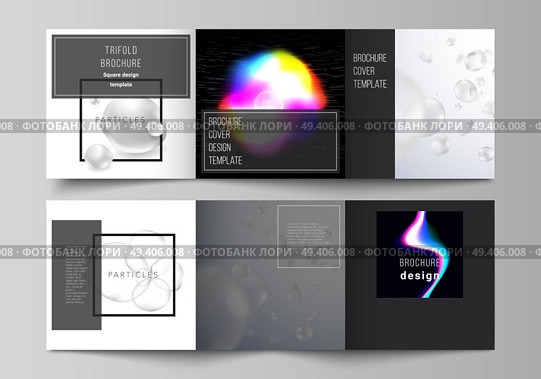 Vector layout of two square format covers design templates for trifold square brochure, flyer, magazine. SPA and healthcare design, sci-fi technology background. Futuristic, medical consept background.. Vector layout of two square format covers design templates for trifold square brochure, flyer, magazine. SPA and healthcare design, sci-fi technology background. Futuristic, medical consept background. Стоковая иллюстрация, агентство Ingram Publishing / Фотобанк Лори