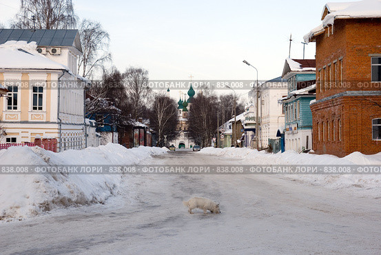 Великий Устюг. Переулок Октябрьский (2009 год). Стоковое фото, фотограф Румянцева Наталия / Фотобанк Лори