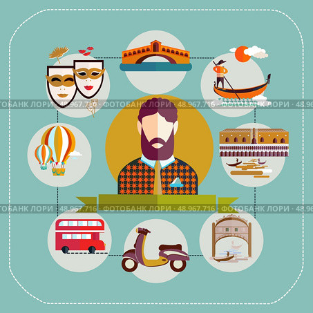 Venice Traveler icon. Стоковая иллюстрация, агентство Ingram Publishing / Фотобанк Лори