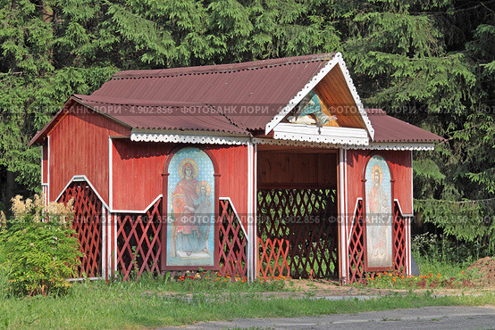 Веранда в Николо-Знаменском Ските. Дубосеково. Подмосковье (2013 год). Стоковое фото, фотограф Сергей Соболев / Фотобанк Лори