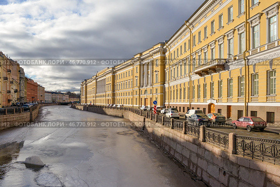 Весенний Петербург. Река Мойка. Вид с Певческого моста. Стоковое фото, фотограф Александр Алексеев / Фотобанк Лори