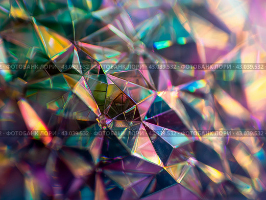 Vibrant Crystal Kaleidoscope. Стоковое AI-изображение, AI-художник Кирилл Черезов / Фотобанк Лори