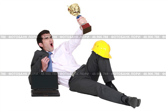 Victorious Executive. Стоковое фото, агентство Ingram Publishing / Фотобанк Лори