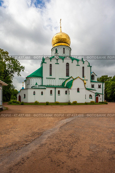 Вид на Федоровский Государев собор в Царском Селе. Стоковое фото, фотограф Igor Lijashkov / Фотобанк Лори