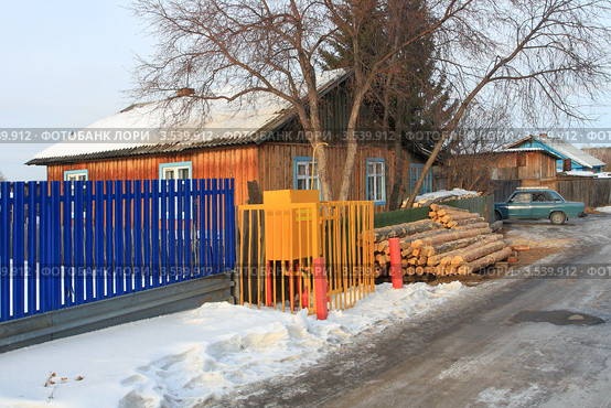 Вид на газифицированную улицу (2012 год). Стоковое фото, фотограф Анатолий Матвейчук / Фотобанк Лори