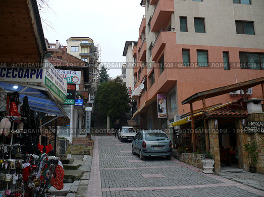 Вид на город Сандански, Болгария (2009 год). Редакционное фото, фотограф Алексей Стоянов / Фотобанк Лори