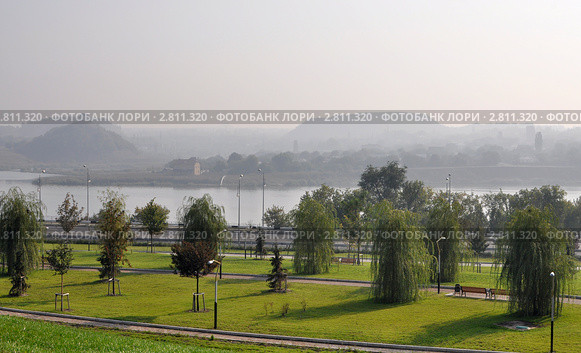 Вид на реку Кальмиус (2011 год). Стоковое фото, фотограф Короленко Елена / Фотобанк Лори