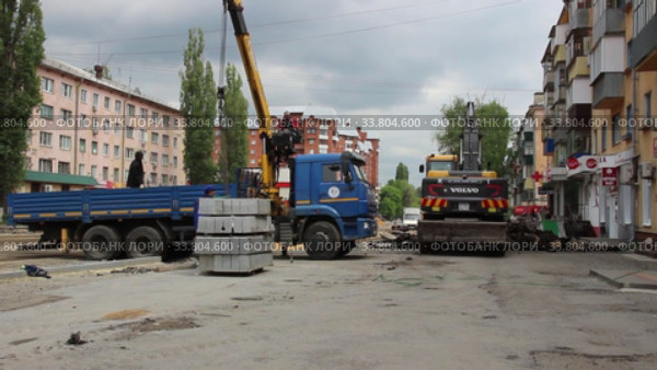 Видеоролик ''Техника на строительстве дороги'' Липецк (2020 год). Редакционное видео, видеограф Евгений Будюкин / Фотобанк Лори