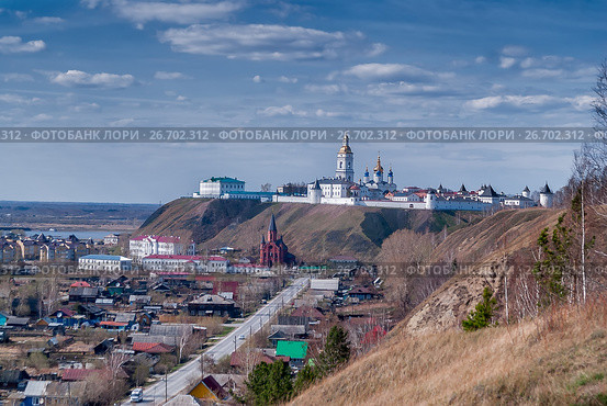 View at Tobolsk kremlin and downtown (2010 год). Редакционное фото, фотограф Сергей Буторин / Фотобанк Лори