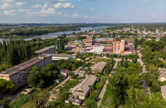 view of Levoberezhny district and the Voronezh river in Lipetsk, Russia (2018 год). Стоковое фото, фотограф Володина Ольга / Фотобанк Лори