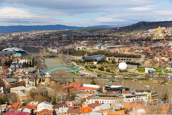 View of the historical center of Tbilisi. Стоковое фото, фотограф Яков Филимонов / Фотобанк Лори