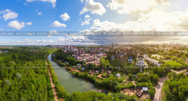 View of the Uspensky Trifonov monastery in Kirov (Vyatka). Russia. Стоковое фото, фотограф Mikhail Starodubov / Фотобанк Лори