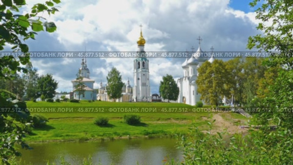 View of Vologda city center. Стоковое видео, видеограф Михаил Коханчиков / Фотобанк Лори