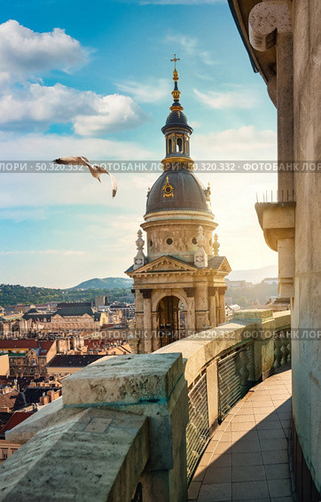 View on Budapest from Istvan basilica, Hungary. Стоковое фото, агентство Ingram Publishing / Фотобанк Лори