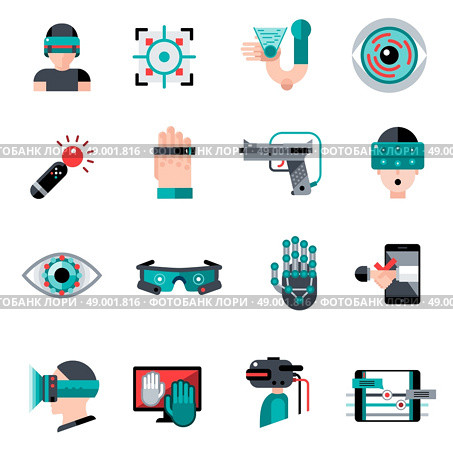 Virtual augmented reality devices and software apps icons set isolated vector illustration. Virtual Augmented Reality Icons. Стоковая иллюстрация, агентство Ingram Publishing / Фотобанк Лори